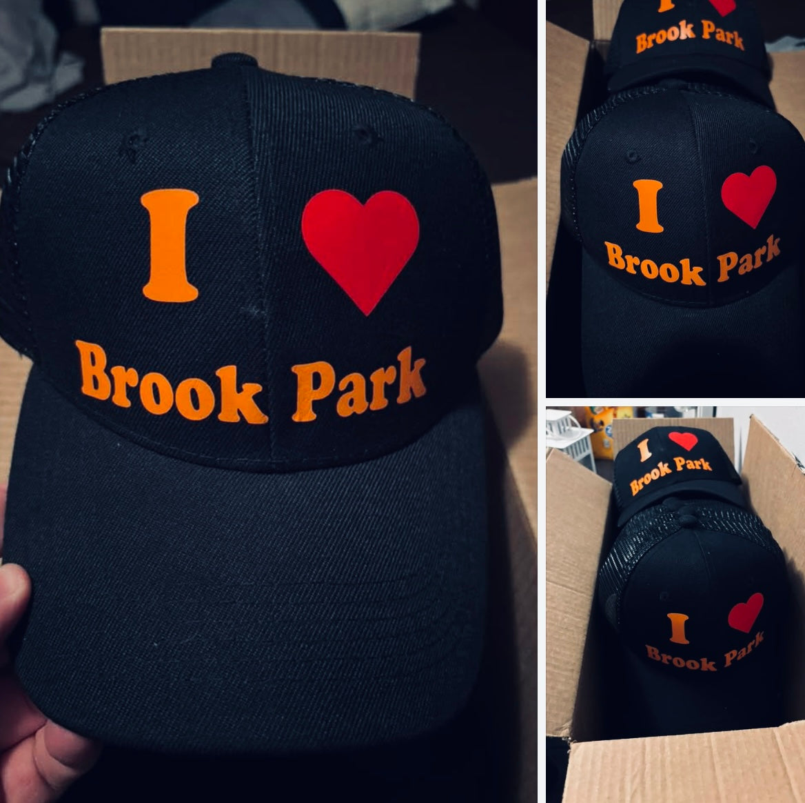 I Love Brook Park Snapback Trucker Hats